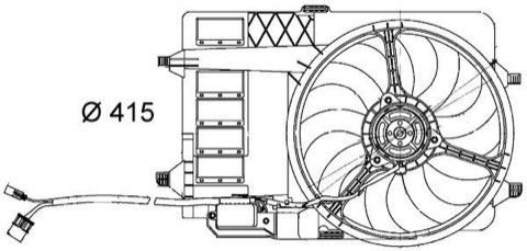 Mahle CFF 29 000S Fan, Radiator