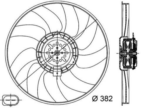 Mahle CFF 312 000S Fan, Radiator, photo 2