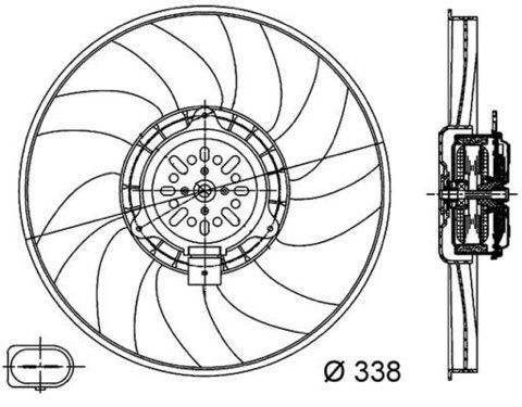 Mahle CFF 313 000S Fan, Radiator, photo 2