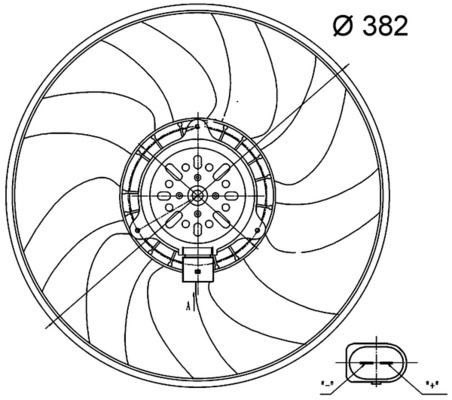 Mahle CFF 32 000S Fan, Radiator
