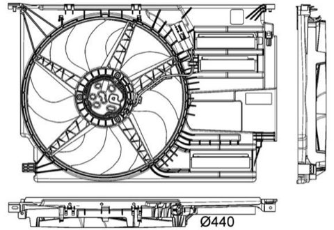 Mahle CFF 403 000P Fan, Radiator, photo 2