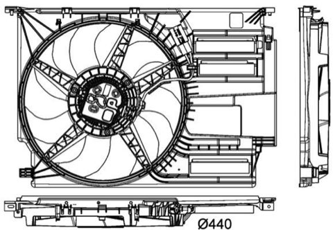 Mahle CFF 404 000P Fan, Radiator, for Vehicles, photo 2