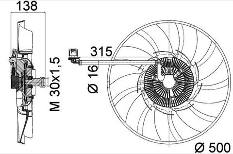 Mahle CFF 471 000P Fan, Radiator, photo 2