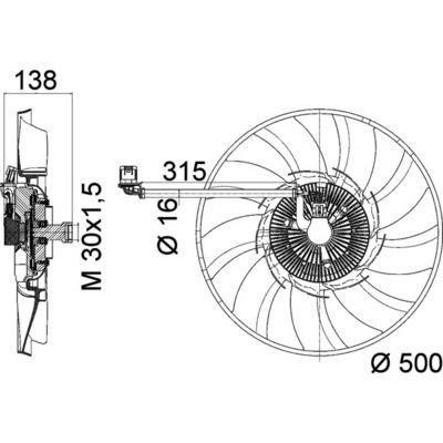 Mahle CFF 471 000P Fan, Radiator, photo 3