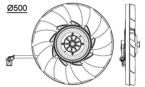 Mahle CFF 475 000P Fan, Radiator, photo 2