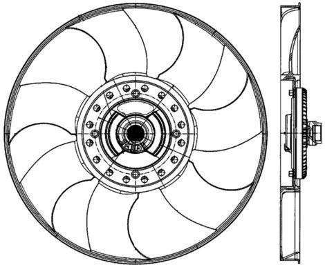 Mahle CFF 489 000P Fan, Radiator, photo 2