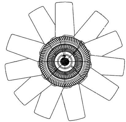 Mahle CFF 490 000P Fan, Radiator, photo 2