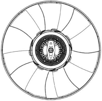 Mahle CFF 492 000P Fan, Radiator, photo 3