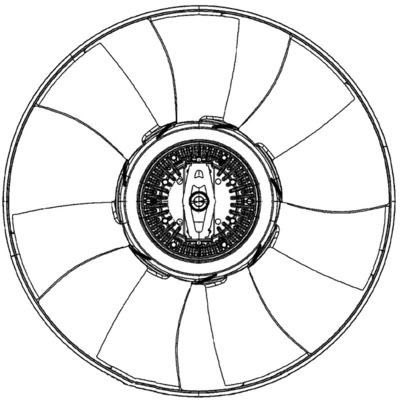 Mahle CFF 493 000P Fan, Radiator, for Vehicles, photo 2
