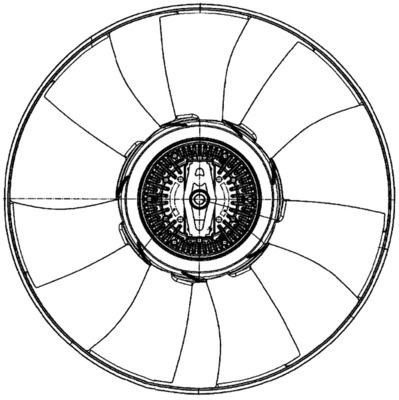 Mahle CFF 500 000P Fan, Radiator, photo 2