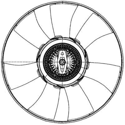 Mahle CFF 501 000P Fan, Radiator, photo 2