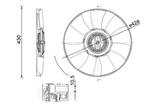 Mahle CFF 529 000P Fan, Radiator