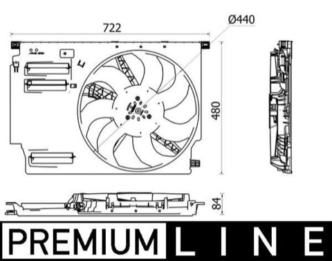 Mahle CFF 532 000P Fan, Radiator