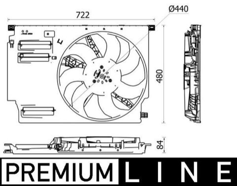 Mahle CFF 533 000P Fan, Radiator