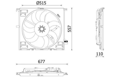Mahle CFF 633 000P Fan, Radiator