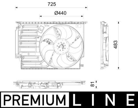 Mahle CFF 665 000P Fan, Radiator