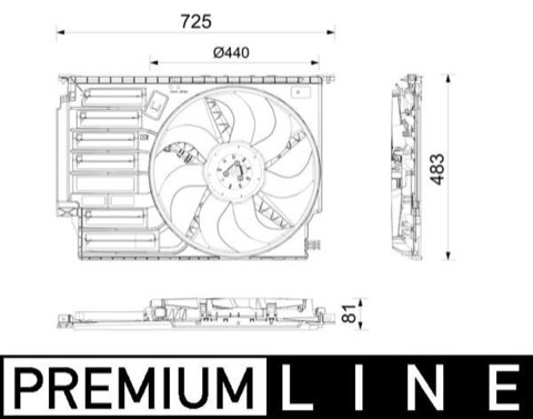 Mahle CFF 671 000P Fan, Radiator