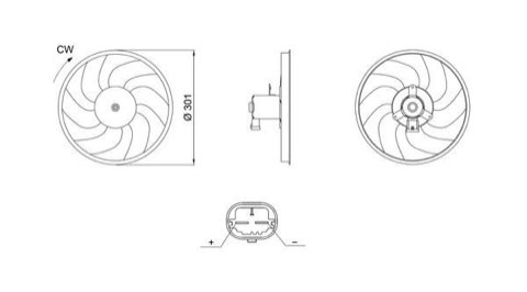 Mahle CFF 709 000S Fan, Radiator