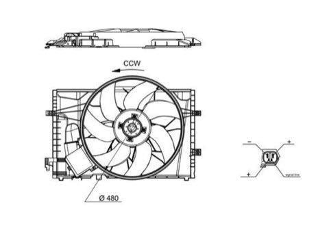Mahle CFF 729 000S Fan, Radiator