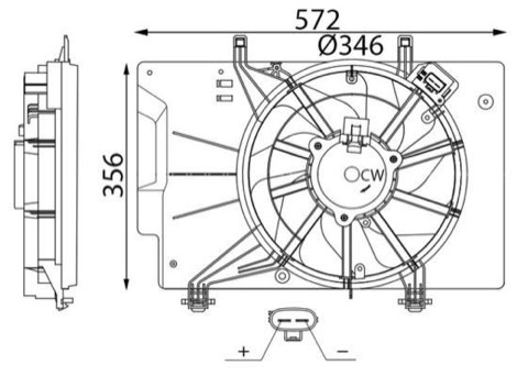 Mahle CFF 739 000S Fan, Radiator