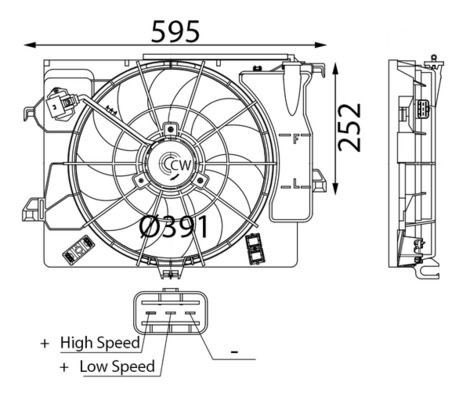 Mahle CFF 740 000S Fan, Radiator