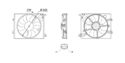 Mahle CFF 764 000S Fan, Radiator