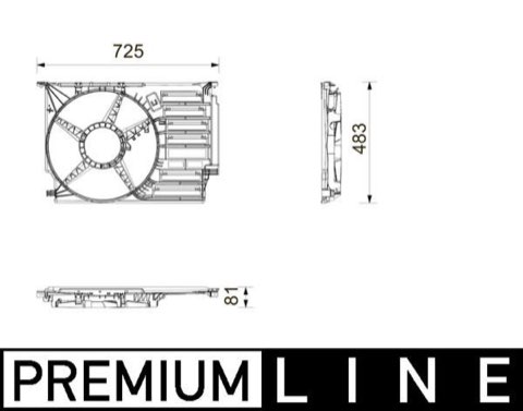 Mahle CFS 31 000P Cowling, Radiator Fan