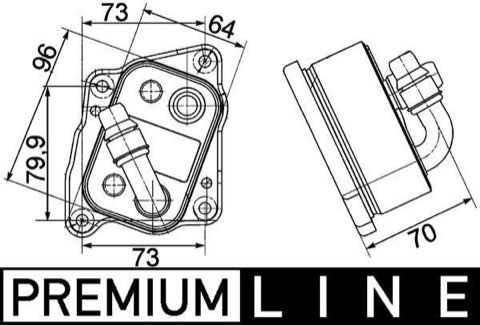 Mahle CLC 107 000P Engine Oil Cooler