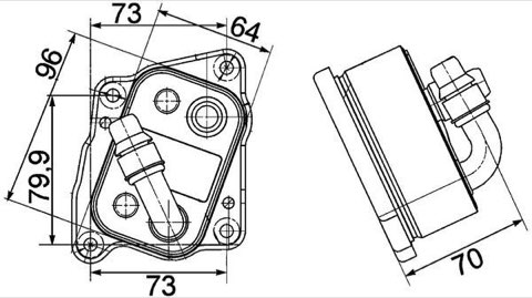 Mahle CLC 107 000P Engine Oil Cooler, photo 2