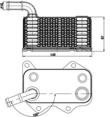 Mahle CLC 174 000S Engine Oil Cooler, photo 3