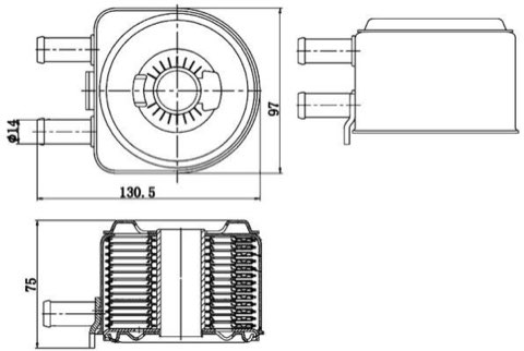 Mahle CLC 176 000S Engine Oil Cooler, photo 3