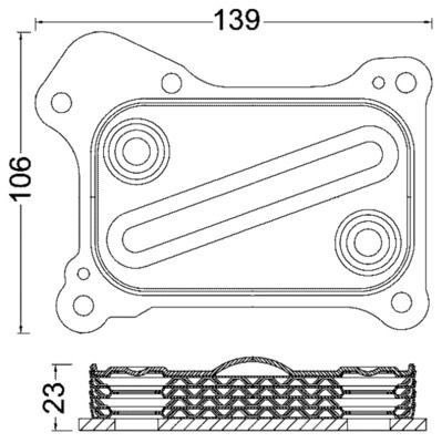 Mahle CLC 190 000S Engine Oil Cooler