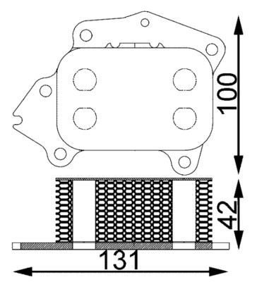Mahle CLC 194 000S Engine Oil Cooler