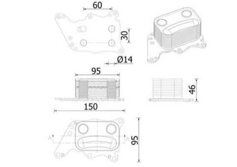 Mahle CLC 278 000S Engine Oil Cooler, photo 2