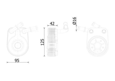 Mahle CLC 280 000S Engine Oil Cooler, photo 2