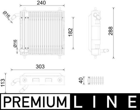 Mahle CLC 291 000P Engine Oil Cooler, photo 2