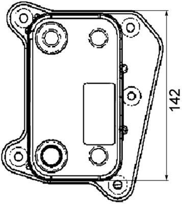 Mahle CLC 38 000P Engine Oil Cooler, photo 2