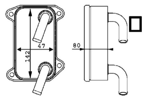 Mahle CLC 40 000P Engine Oil Cooler, photo 2