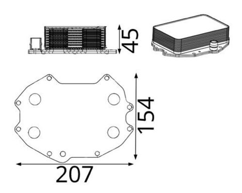 Mahle CLC 425 000S Engine Oil Cooler, photo 2