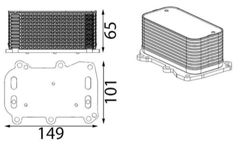 Mahle CLC 431 000S Engine Oil Cooler