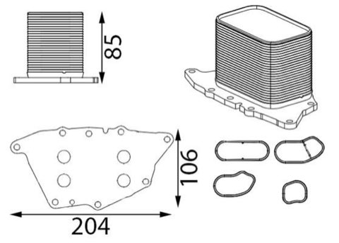 Mahle CLC 435 000S Engine Oil Cooler, photo 2