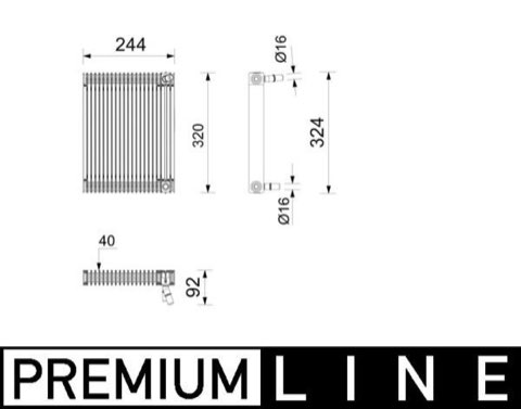 Mahle CLC 439 000P Engine Oil Cooler, photo 2