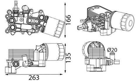 Mahle CLC 443 000S Engine Oil Cooler, photo 2