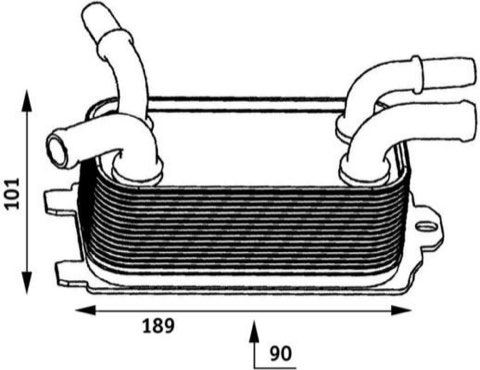 Mahle CLC 60 000P Engine Oil Cooler, photo 2