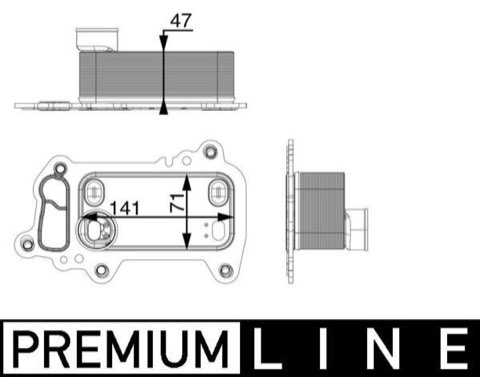 Mahle CLC 79 000P Engine Oil Cooler, photo 2