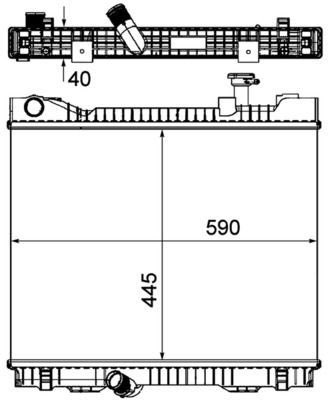 Mahle CR 1045 000P Engine Radiator, photo 2