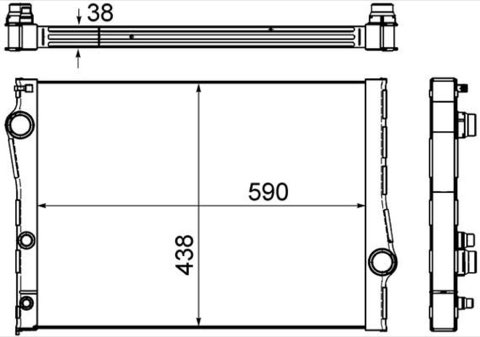 Mahle CR 1049 000S Engine Radiator, photo 2