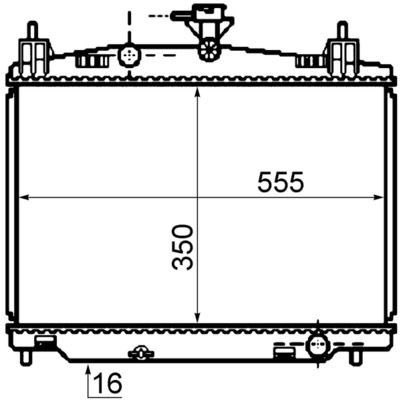 Mahle CR 1071 000S Engine Radiator, photo 2