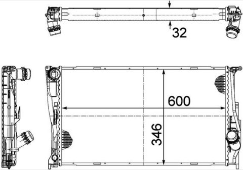 Mahle CR 1085 000P Engine Radiator, photo 2