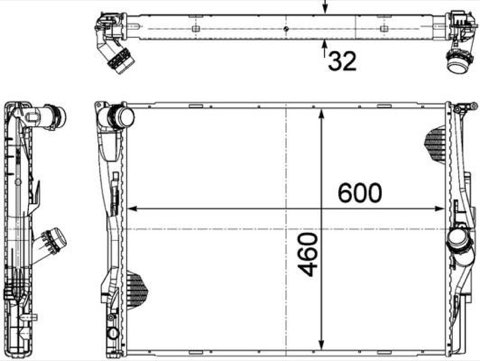 Mahle CR 1087 000P Engine Radiator, photo 2